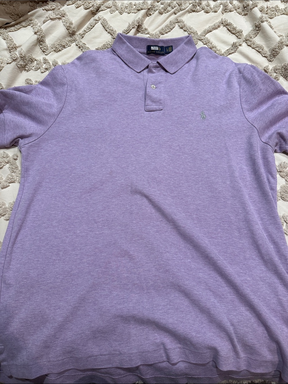 Polo by Ralph Lauren Men’s Heather Lavender Polo Shirt